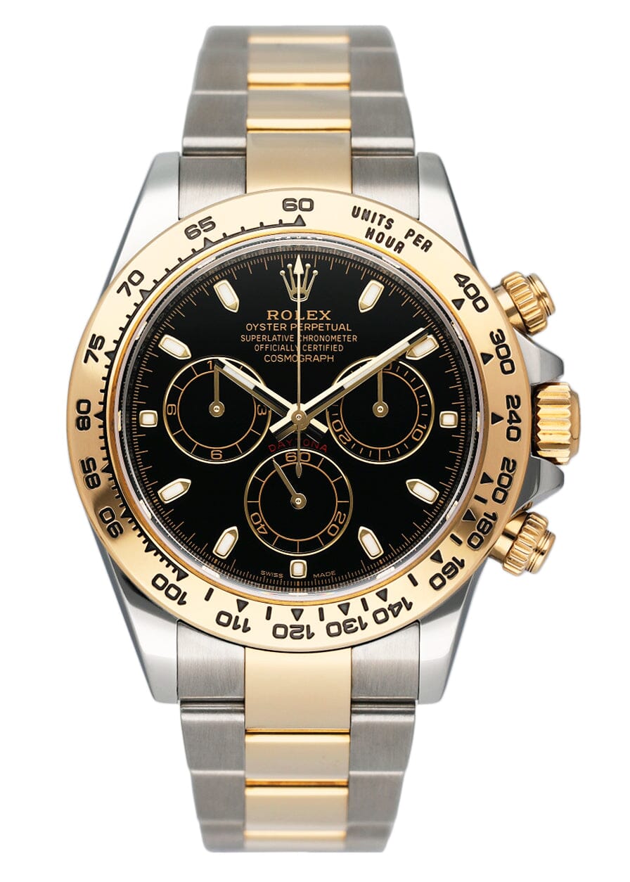 Sora k  Rolex Daytona 116503 Two Tone Black Dial Mens Watch – Phigora