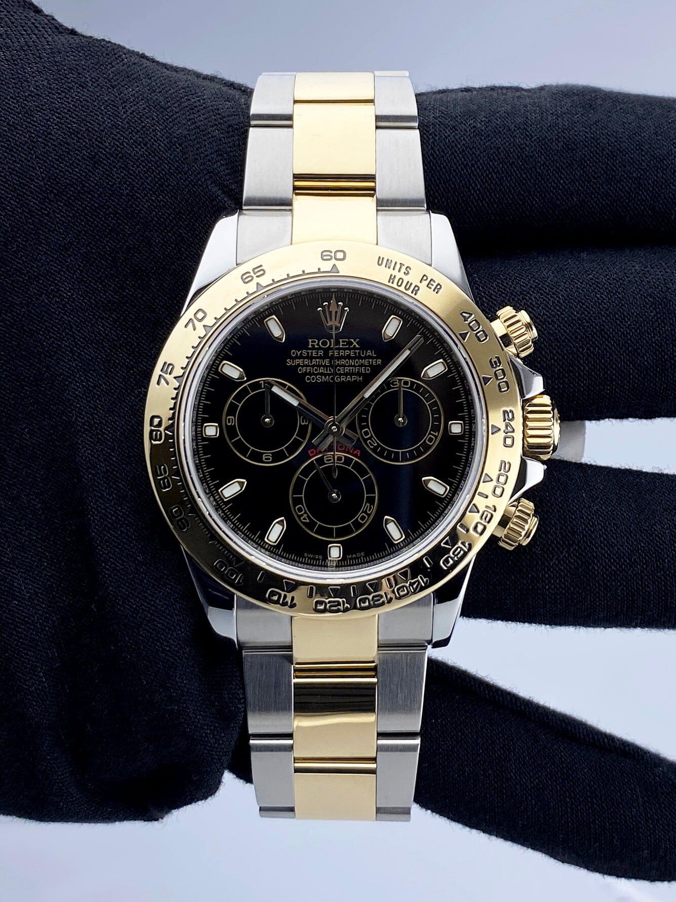 Rolex Daytona 116503 Two Tone Black Dial Mens Watch Box – Phigora