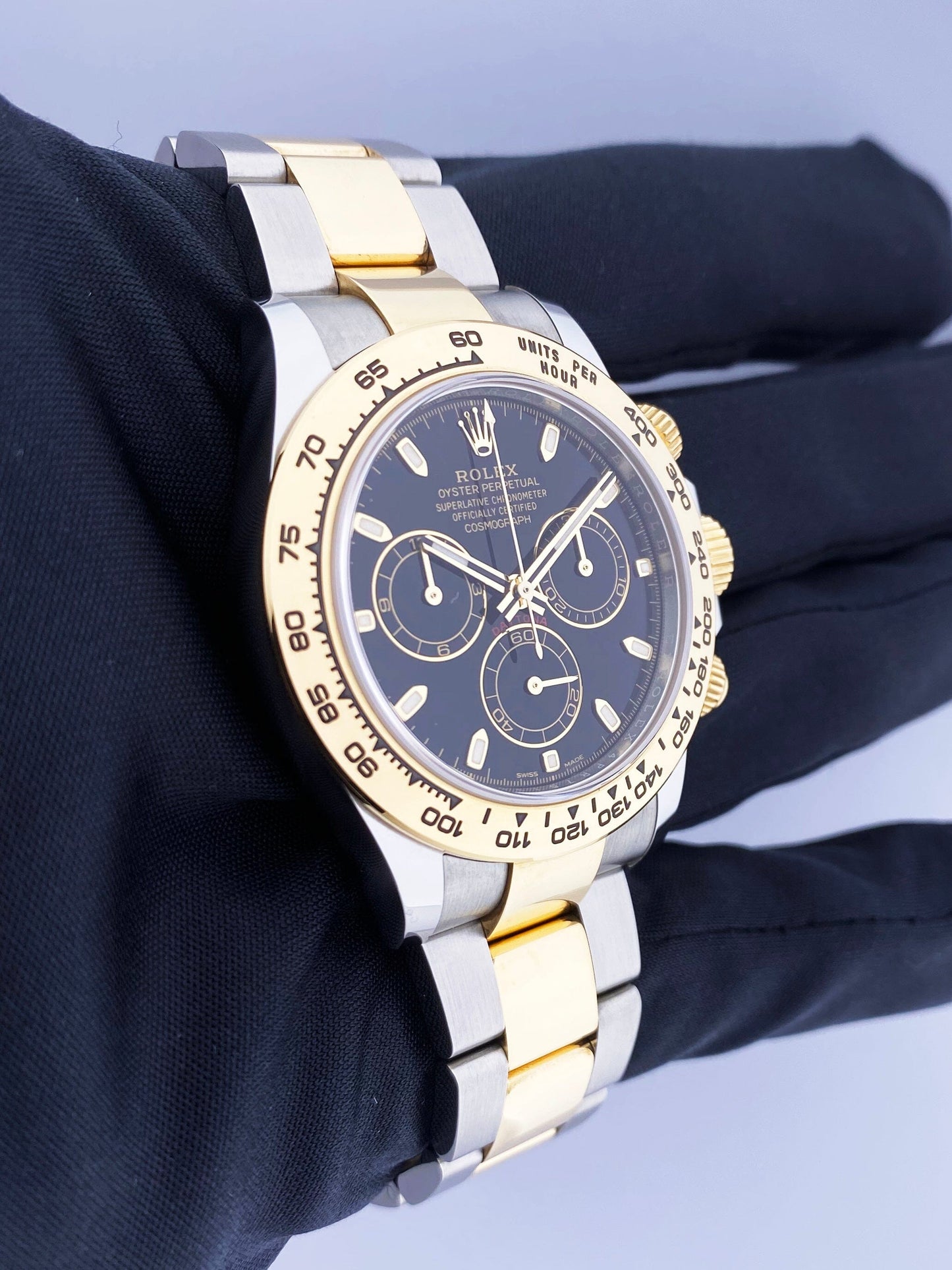 Rolex Daytona 116503 Two Tone Black Dial Mens Watch Box Papers - Watches