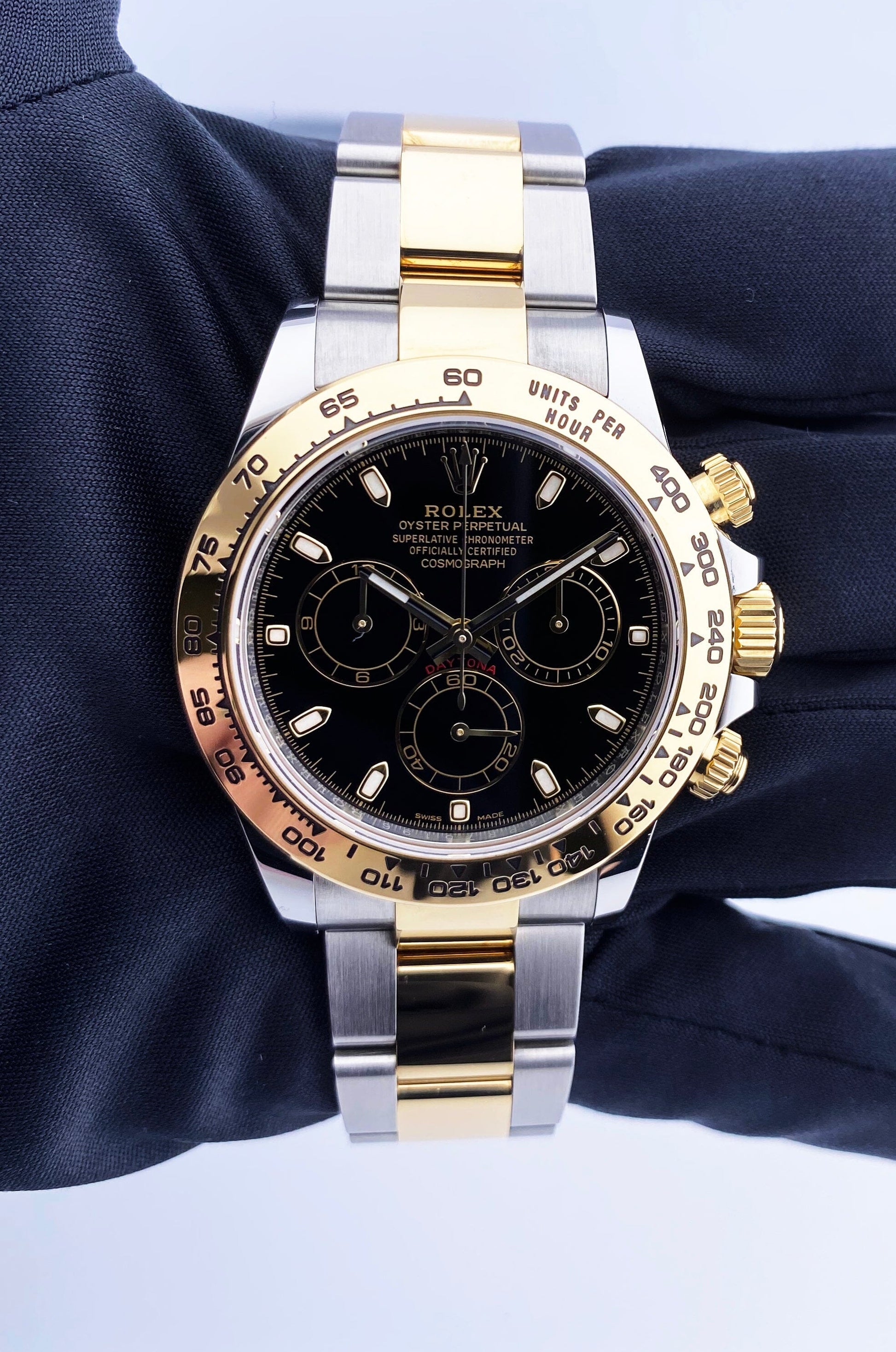 Rolex Daytona 116503 Two Tone Black Dial Mens Watch Box Papers - Watches