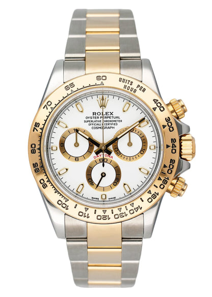 Rolex Daytona 116503 White Dial Two Tone Mens Watch Box Papers - Watches