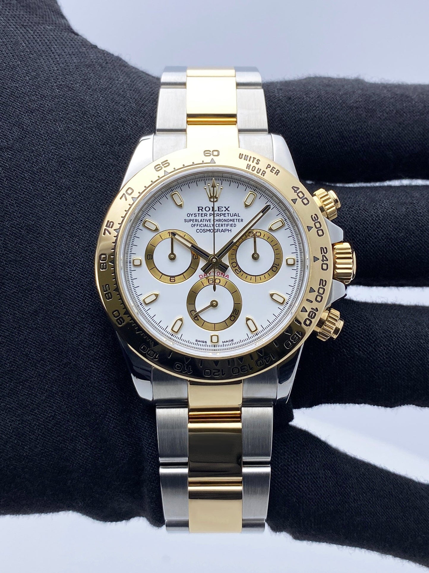 Rolex Daytona 116503 White Dial Two Tone Mens Watch Box Papers - Watches