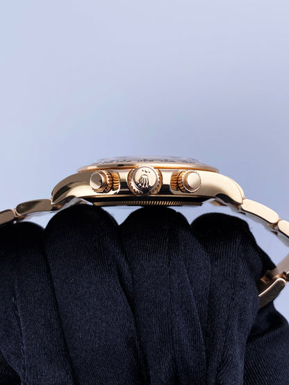 Rolex Daytona 116505 18K Rose Gold Black Dial Mens Watch