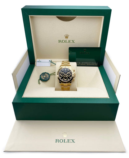 Rolex Daytona 116508 Diamond Black Dial Mens Watch Box Papers - Watches