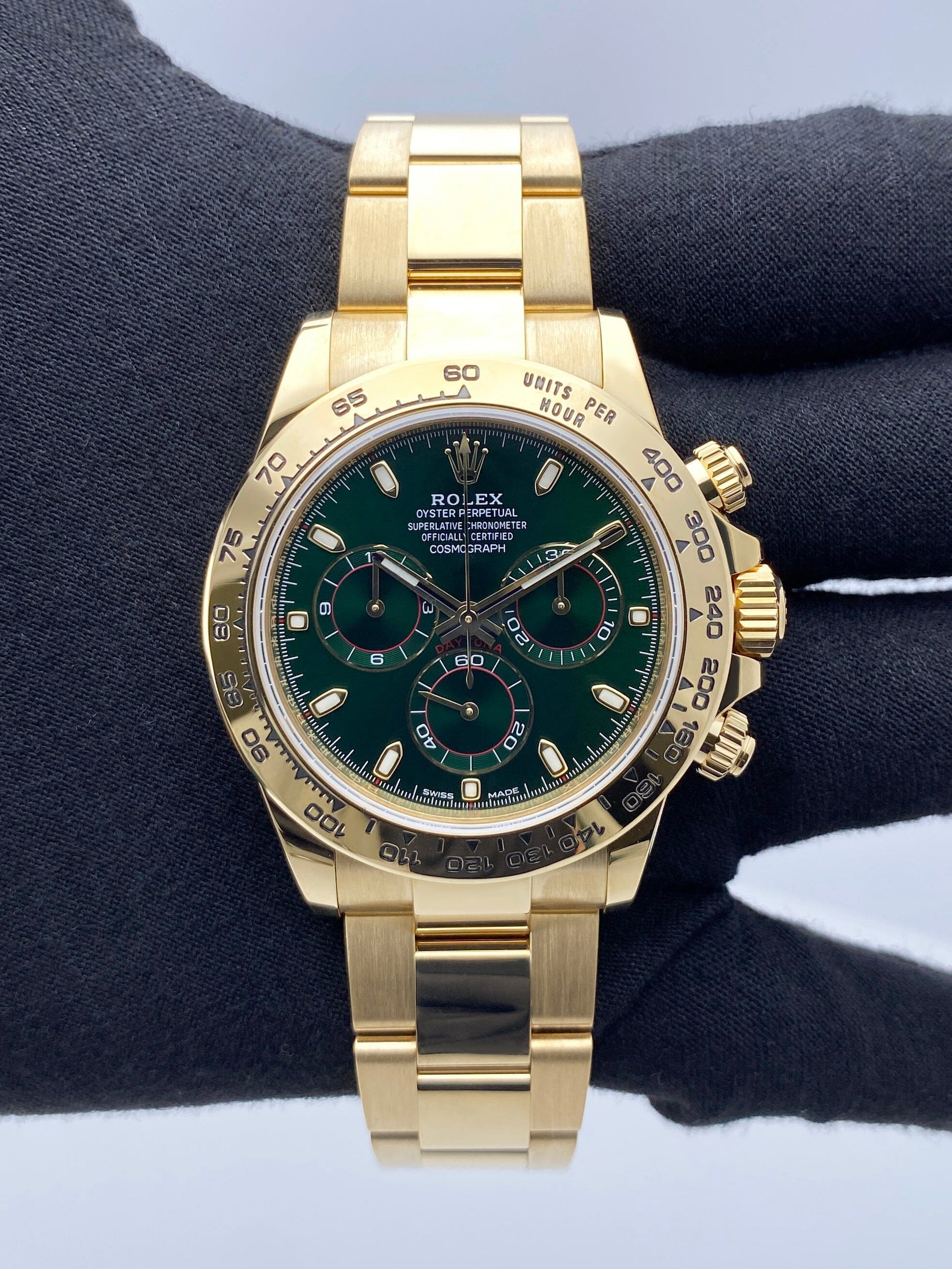 Rolex Daytona 116508 Green Dial Mens Watch Box Papers – Phigora