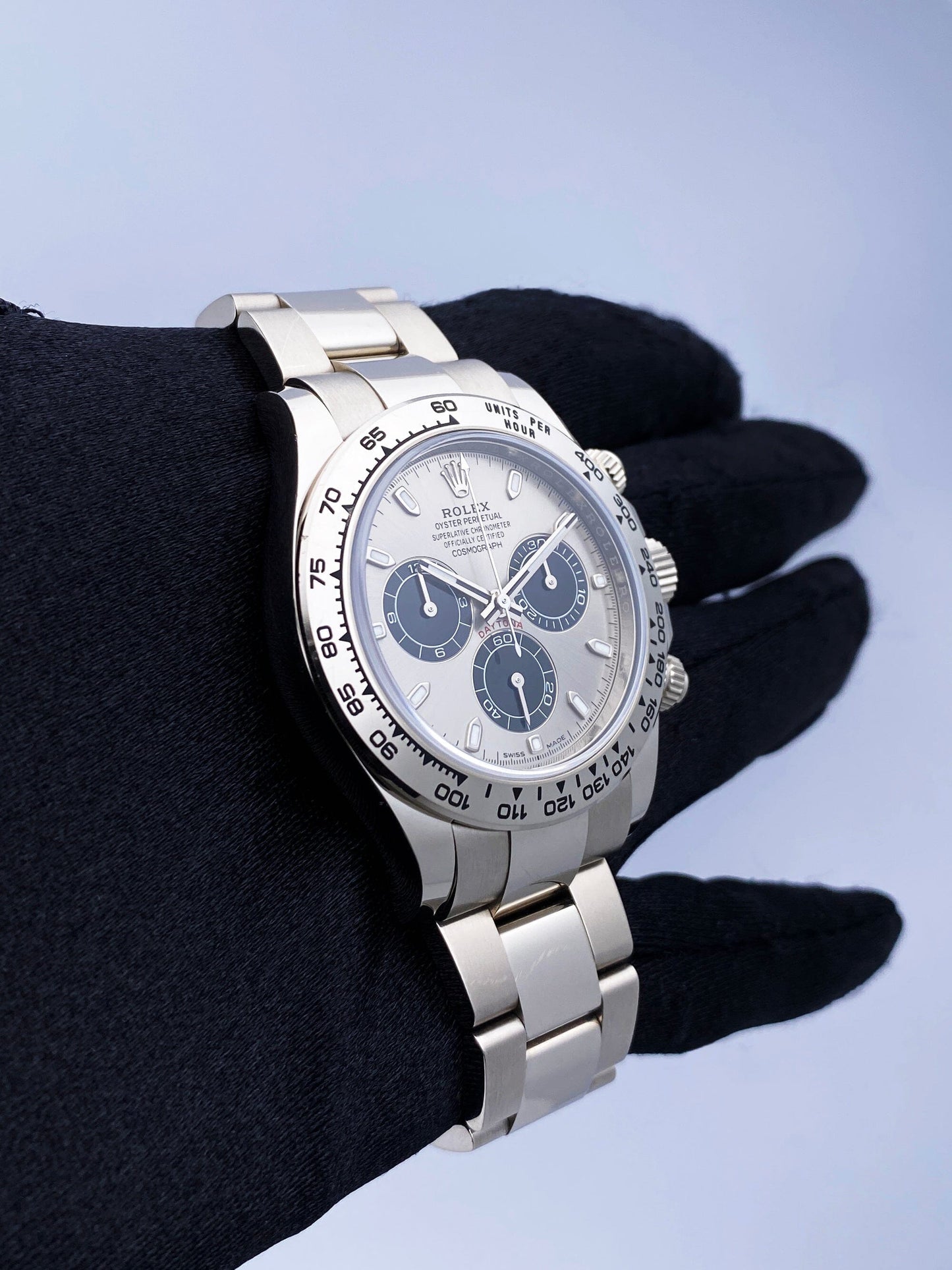 Rolex Daytona 116509 Slate Dial 18K White Gold Mens Watch Box Papers - Wristwatch