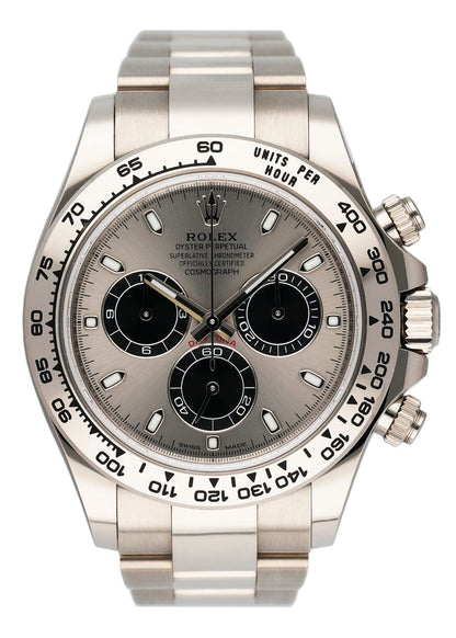 Rolex Daytona 116509 Slate Dial 18K White Gold Mens Watch Box Papers - Wristwatch