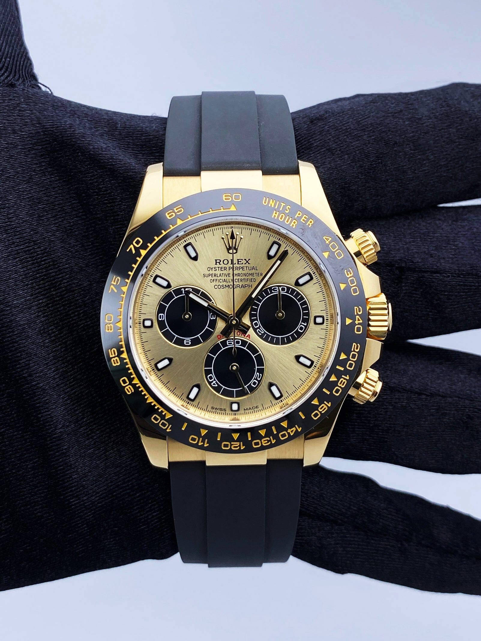 Rolex Daytona 116518LN 18K Yellow Gold Mens Watch Box Papers – Phigora