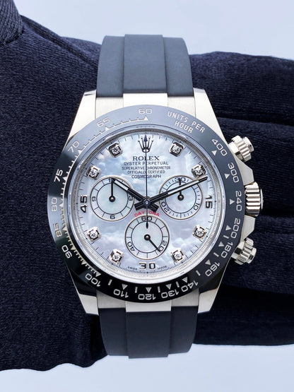 Rolex Daytona 116519 MOP Diamond Dial Mens Watch Box Papers - Virtual