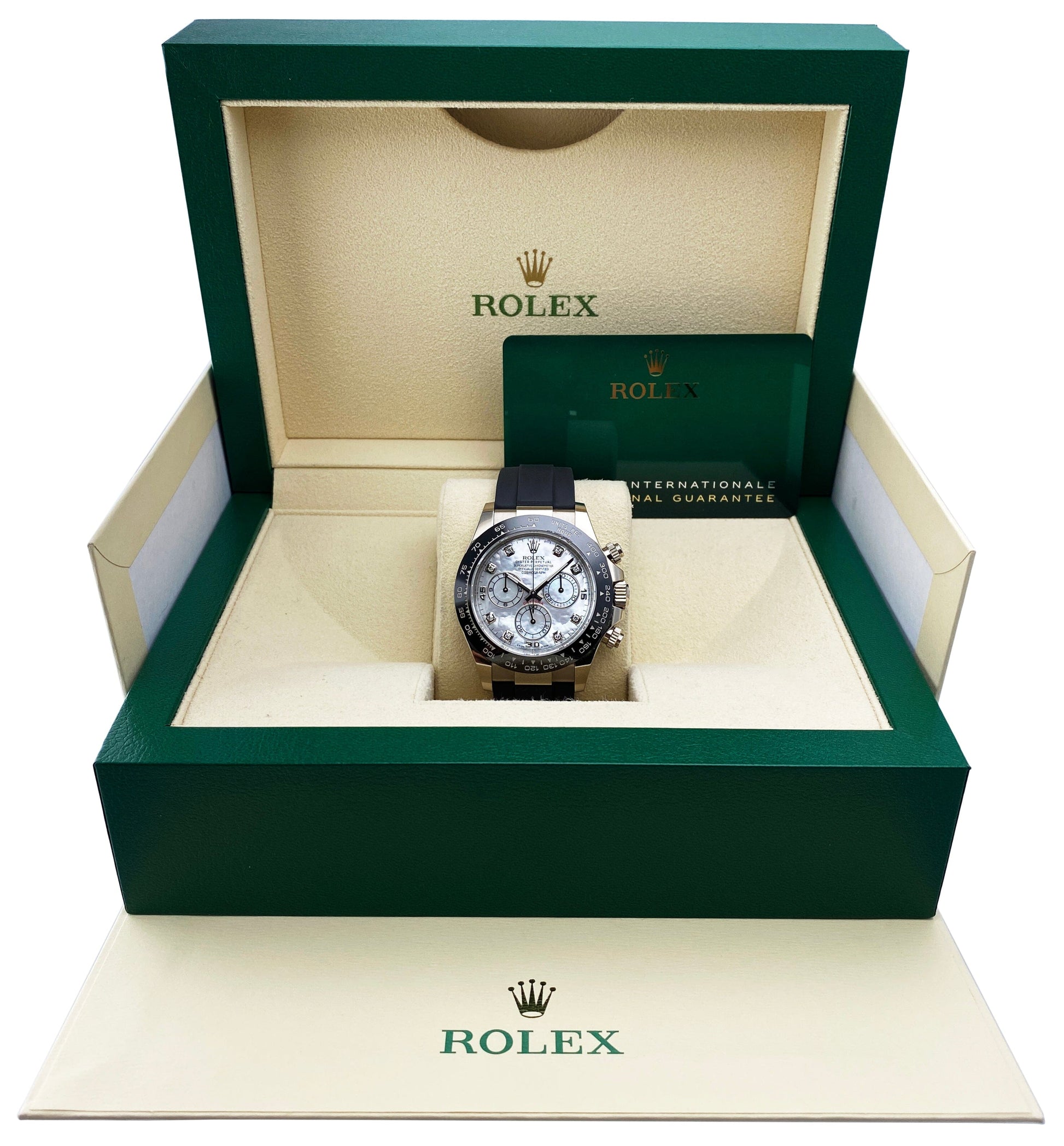 Rolex Daytona 116519 MOP Diamond Dial Mens Watch Box Papers - Virtual