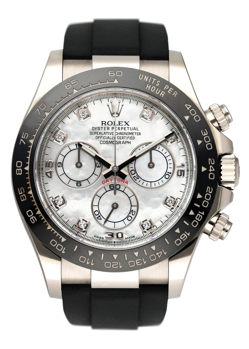 Rolex Daytona 116519 MOP Diamond Dial Mens Watch Box Papers - Virtual