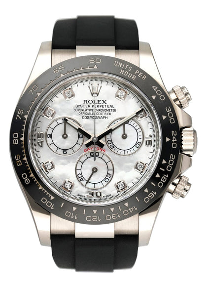 Rolex Daytona 116519 MOP Diamond Dial Mens Watch Box Papers - Virtual