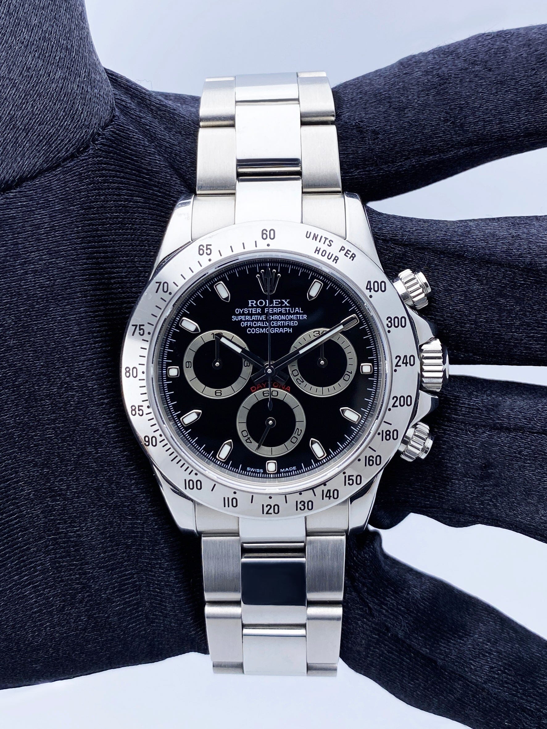 Rolex Daytona 116520 Black Dial Stainless Steel Mens Watch – Phigora