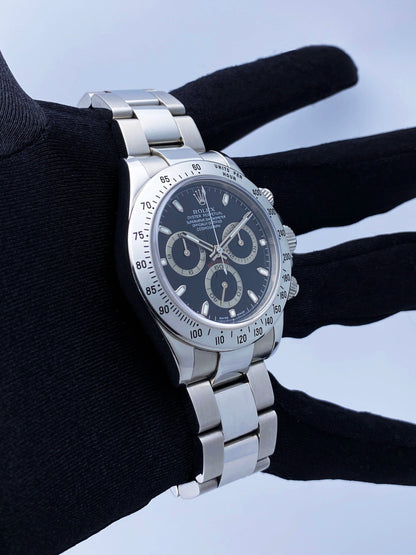 Rolex Daytona 116520 Black Dial Stainless Steel Mens Watch - Virtual