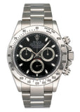 Rolex Daytona 116520 Black Dial Steel Mens Watch Box Papers - Watches