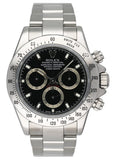 Rolex Daytona 116520 Black Dial Steel Mens Watch Box Papers - Watches