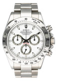 Rolex Daytona 116520 White Dial Stainless Steel Mens Watch - Wristwatch