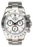 Rolex Daytona 116520 White Dial Stainless steel Mens Watch Box Papers - Watches