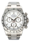 Rolex Daytona 116520 White Dial Stainless steel Mens Watch Box Papers - Watches