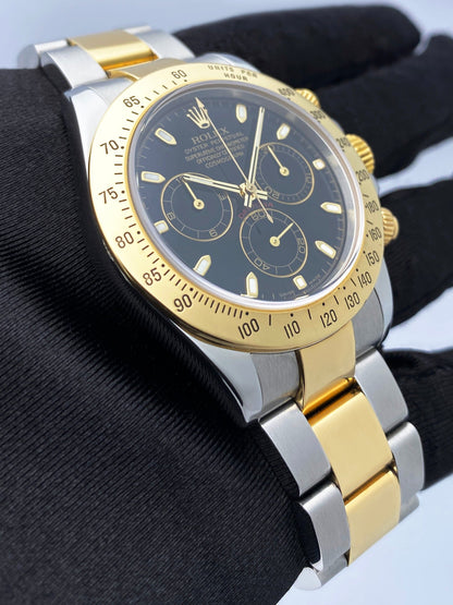 Rolex Daytona 116523 Black Dial Two-Tone Mens Watch - Watches