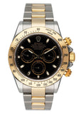 Rolex Daytona 116523 Black Dial Two-Tone Mens Watch Box Papers - Virtual