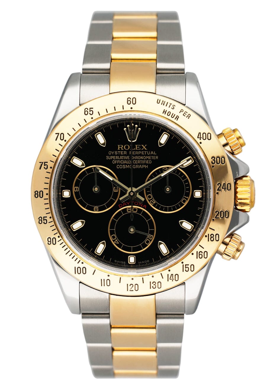 Rolex Daytona 116523 Black Dial Two-Tone Mens Watch - Watches