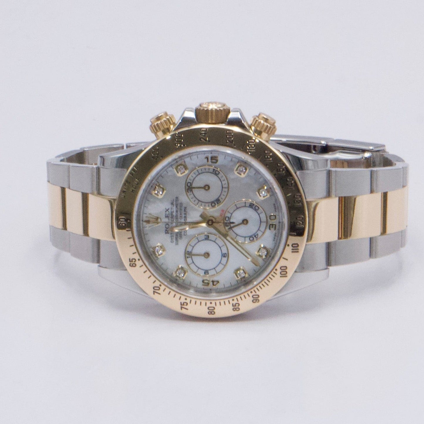 Rolex Daytona 116523 MOP Dial Two-Tone Mens Watch - Wristwatch