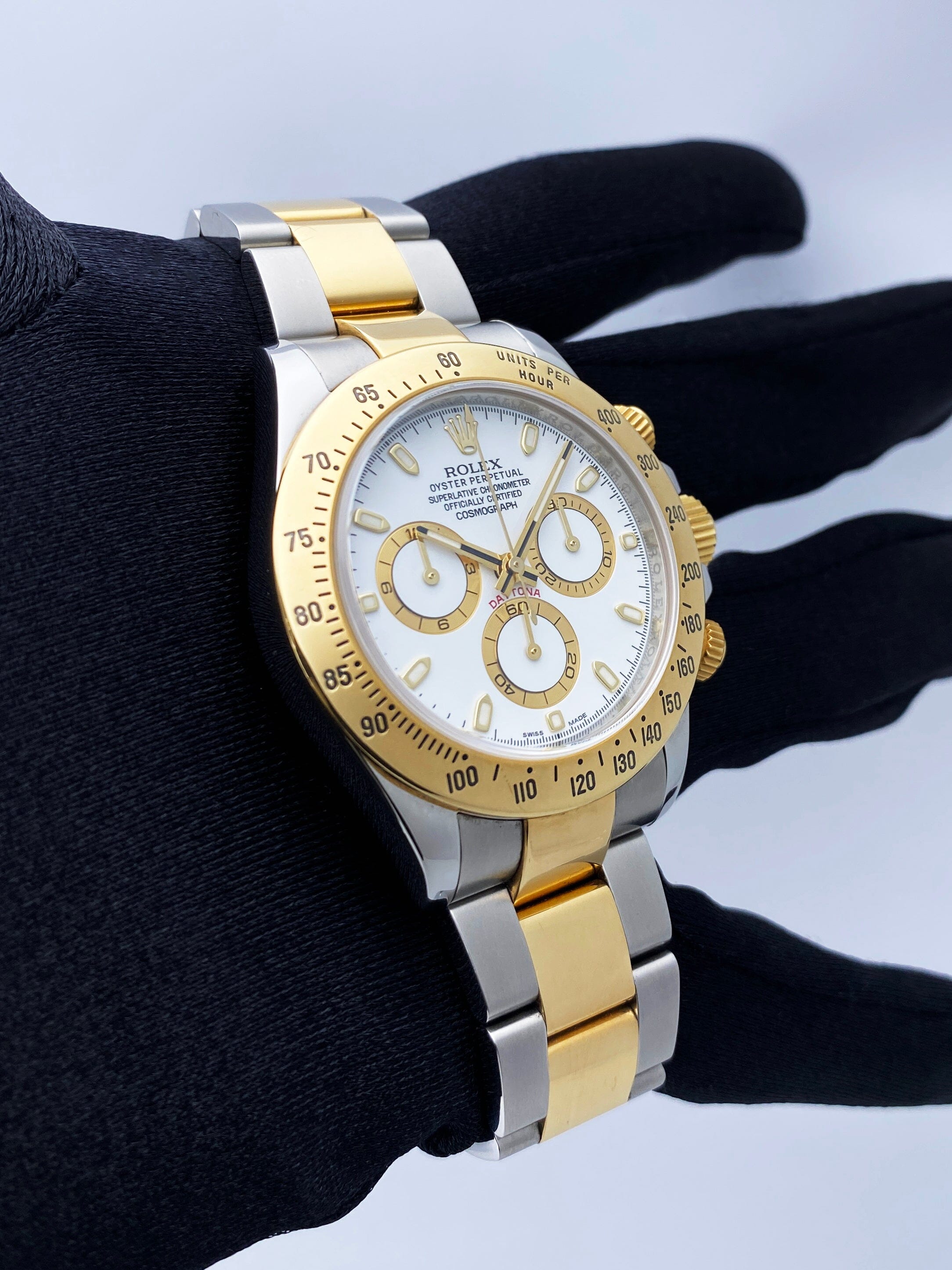 Rolex Daytona 116523 White Dial Two-Tone Mens Watch | – Phigora