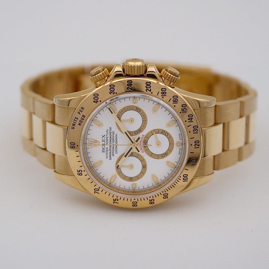 Rolex Daytona 116528 White Dial Mens Watch - Watches
