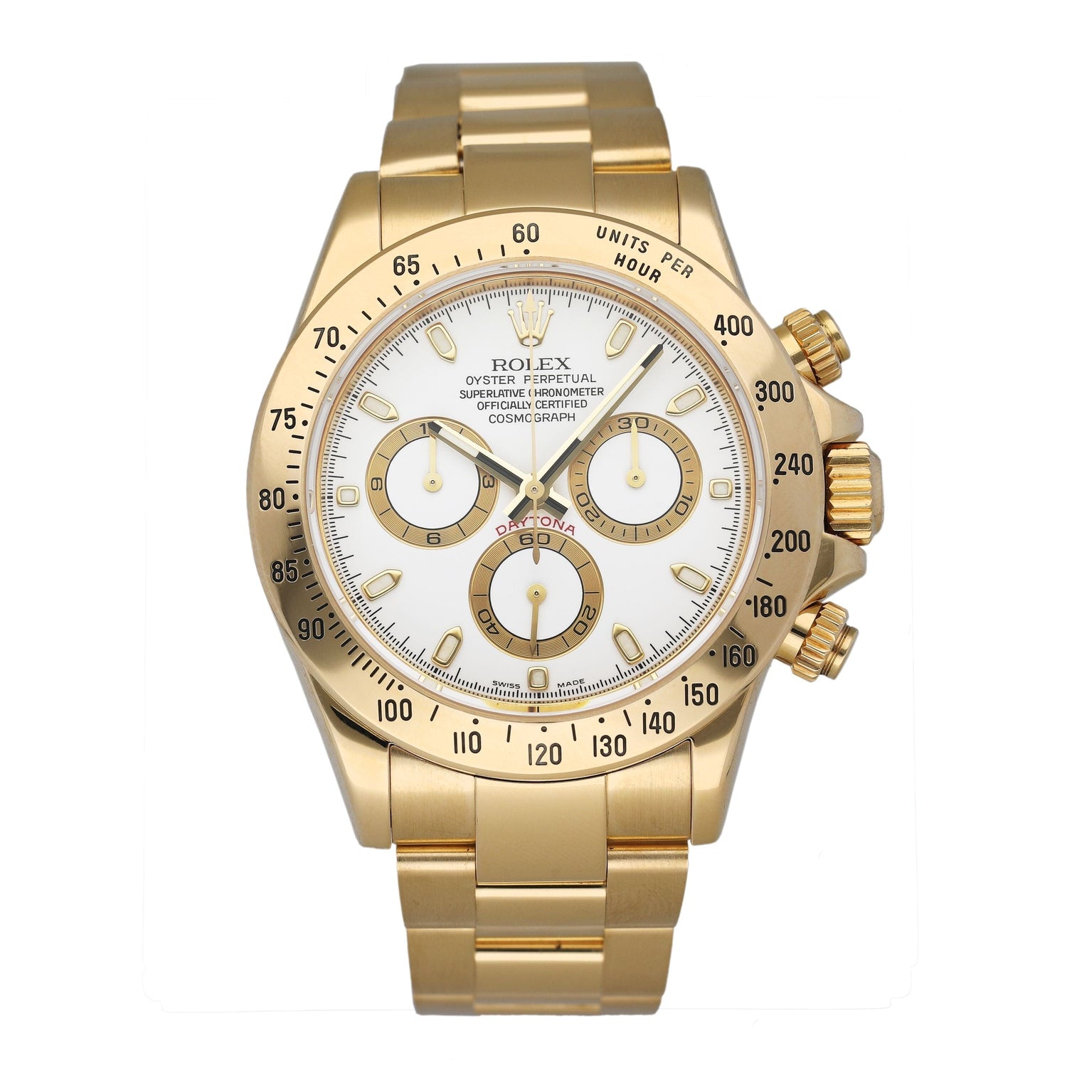 Rolex Daytona 116528 White Dial Mens Watch - Watches