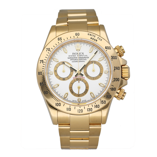 Rolex Daytona 116528 White Dial Mens Watch - Watches