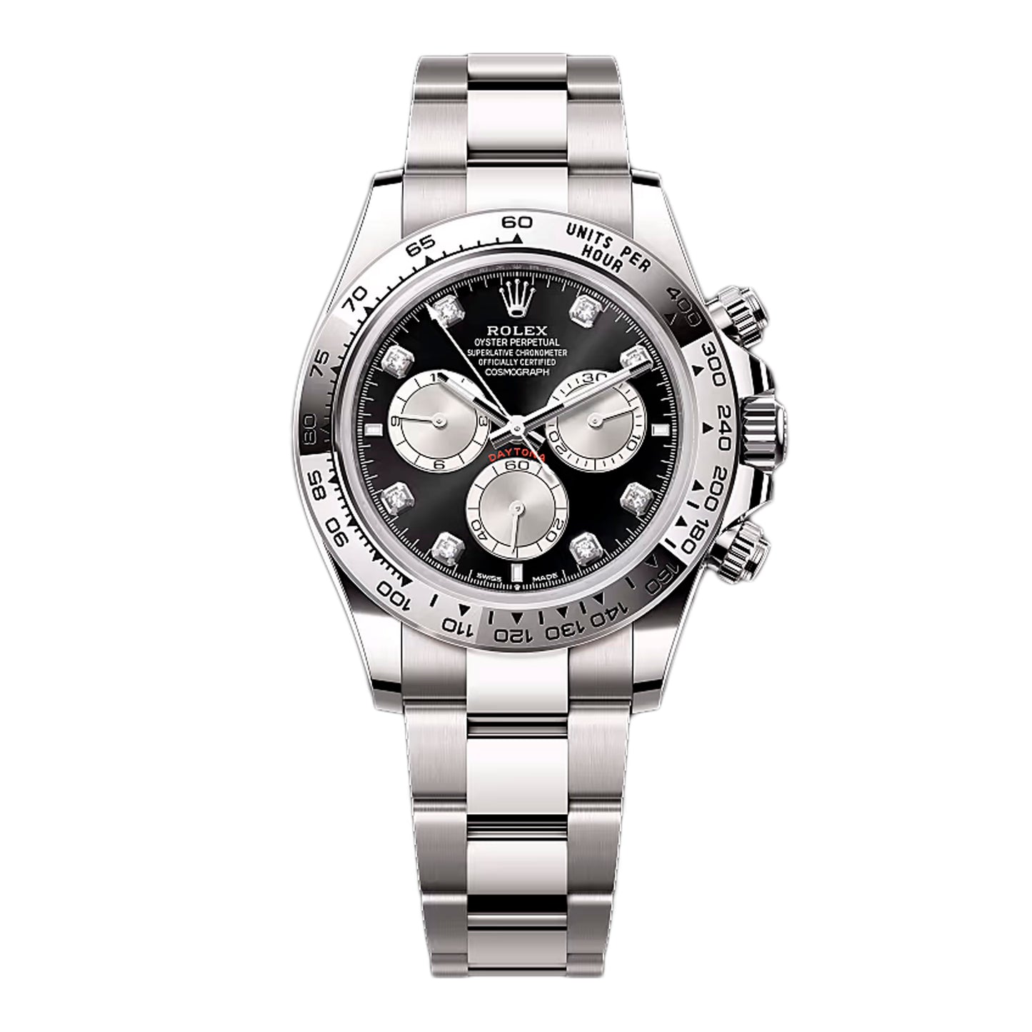 Rolex Daytona 126509 Diamond Black Dial Mens Watch Box Papers