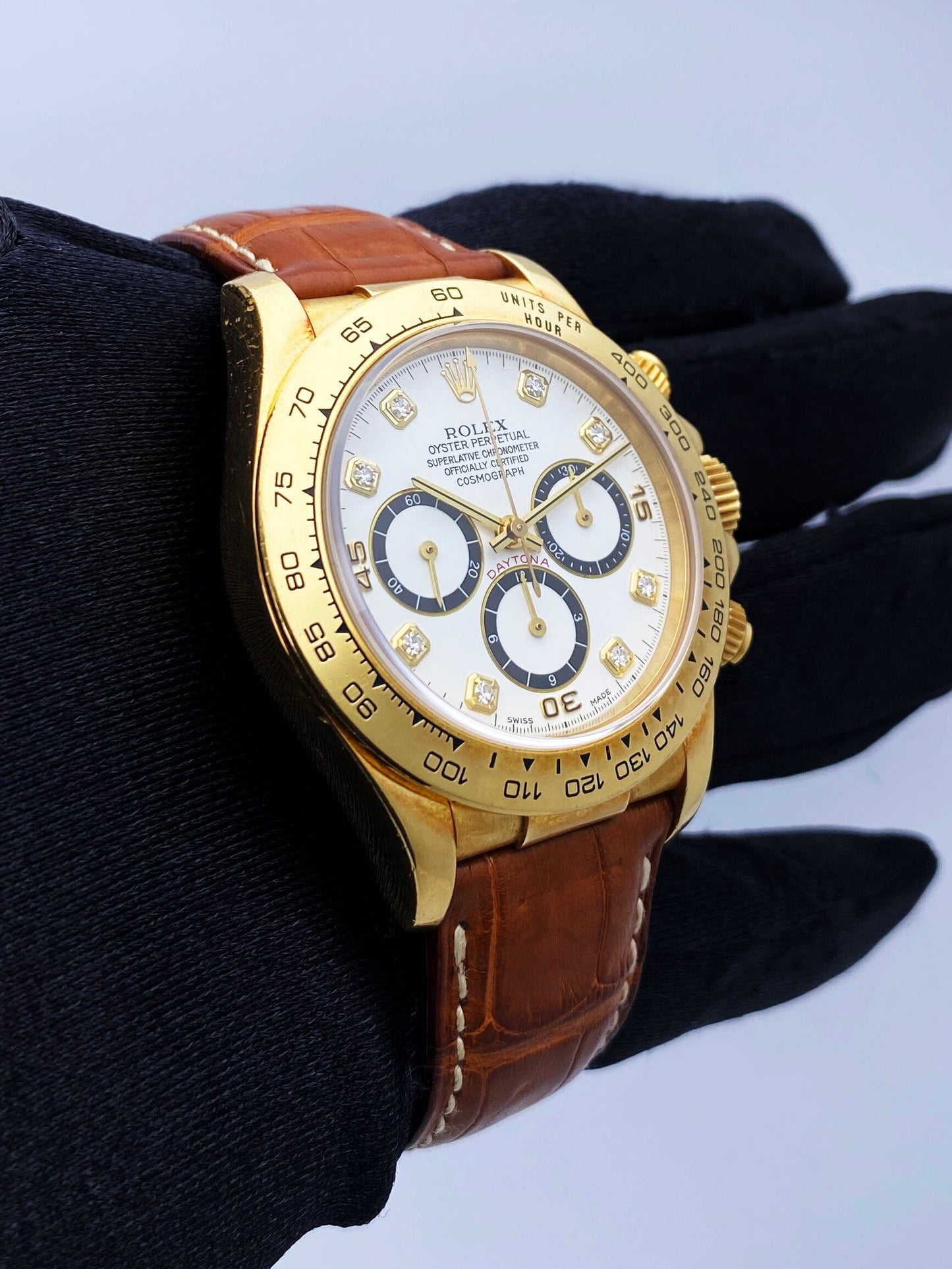 Rolex Daytona 16518 Diamond Dial Mens Watch - Virtual