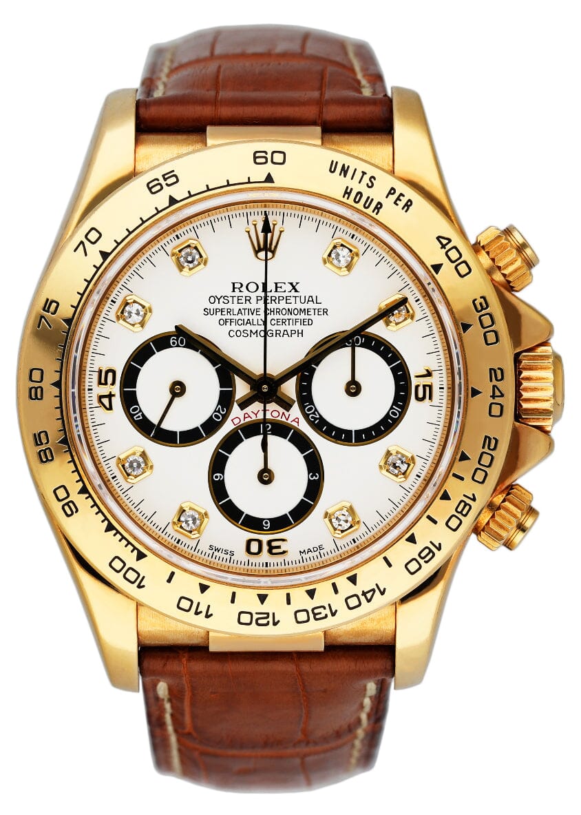 Rolex Daytona 16518 Diamond Dial Mens Watch - Virtual