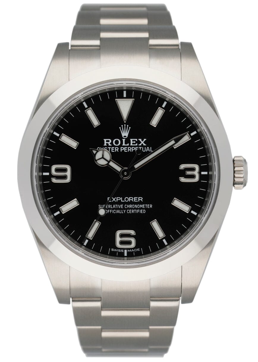 Rolex Explorer 214270 Steel Mens Watch Box Papers - Wristwatch