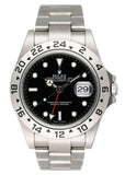 Rolex Explorer II 16570 Black Dial Engraved Mens Watch Box Papers - Watches