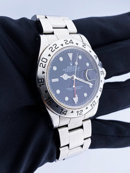 Rolex Explorer II 16570 Black Dial Mens Watch