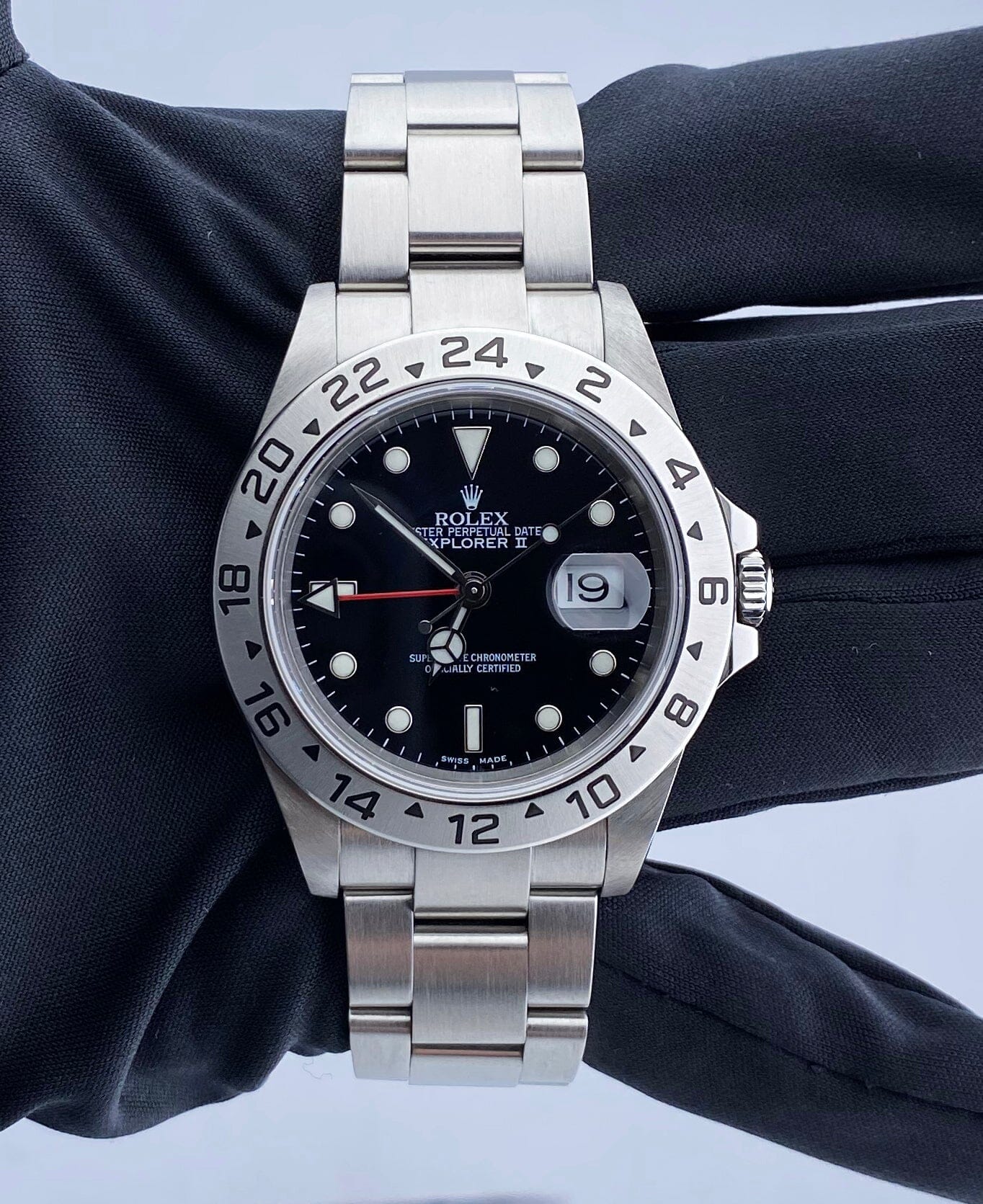 Rolex Explorer II 16570 Black Dial Mens Watch Box & Papers - Wristwatch