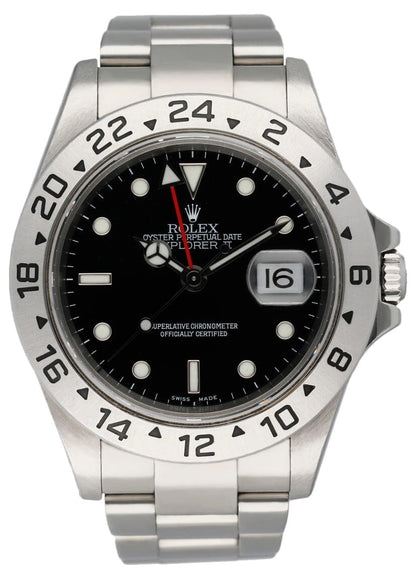 Rolex Explorer II 16570 Black Dial Mens Watch Box & Papers - Wristwatch