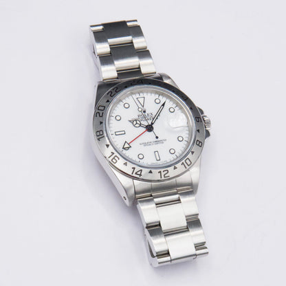 Rolex Explorer II 16570 White Dial Mens Watch - Wristwatch