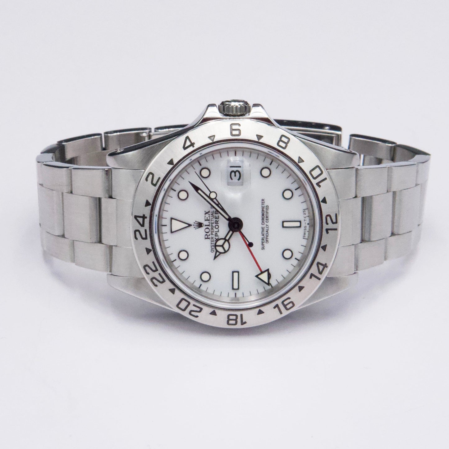 Rolex Explorer II 16570 White Dial Mens Watch - Wristwatch