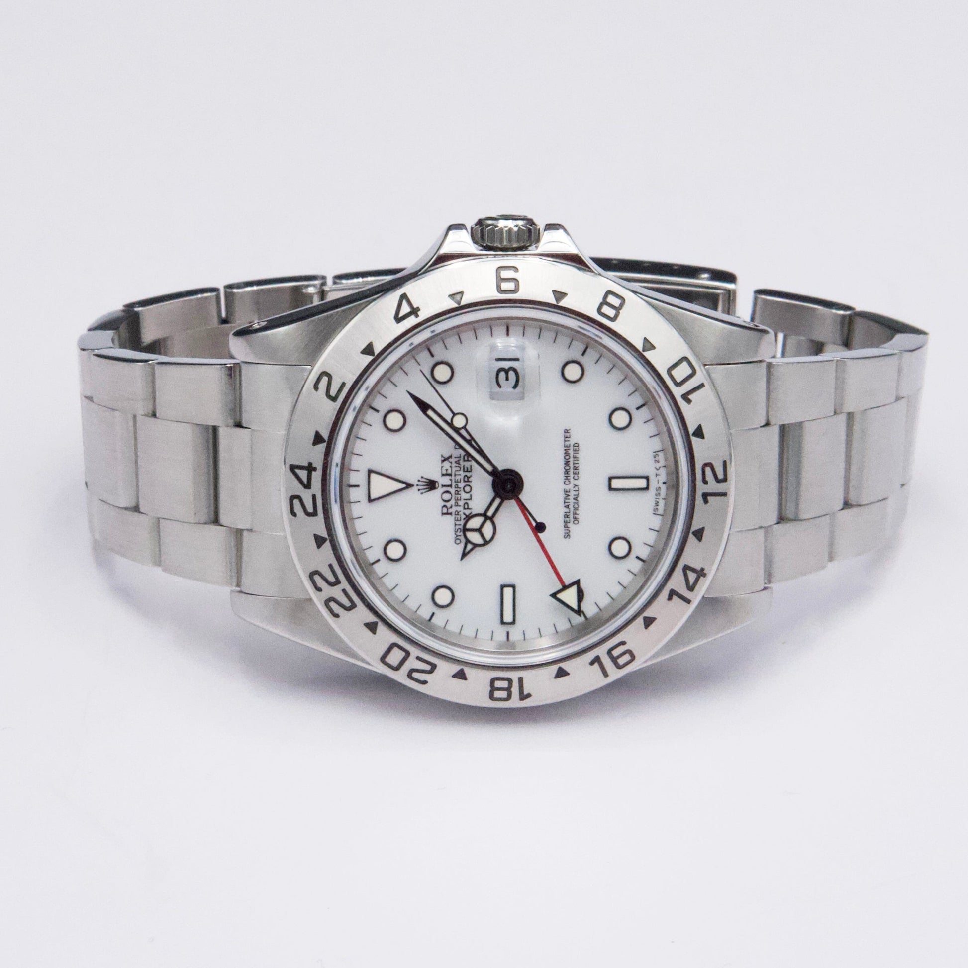 Rolex Explorer II 16570 White Dial Mens Watch - Wristwatch