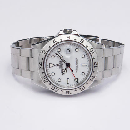 Rolex Explorer II 16570 White Dial Mens Watch - Wristwatch