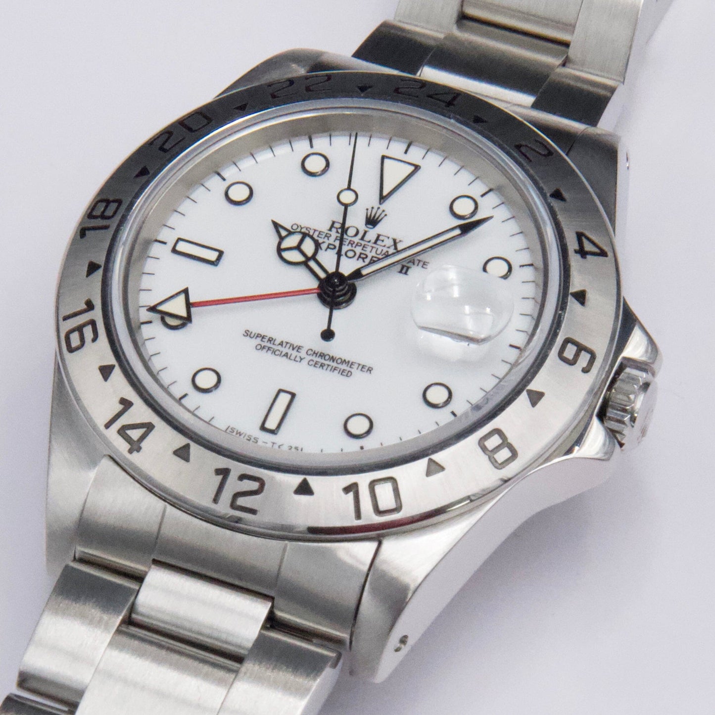 Rolex Explorer II 16570 White Dial Mens Watch - Wristwatch