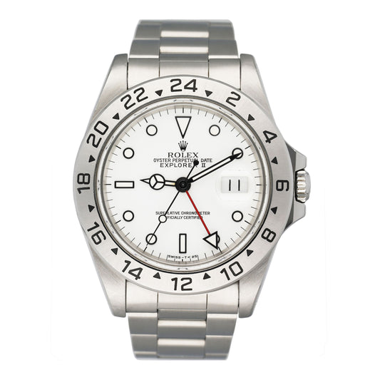 Rolex Explorer II 16570 White Dial Mens Watch