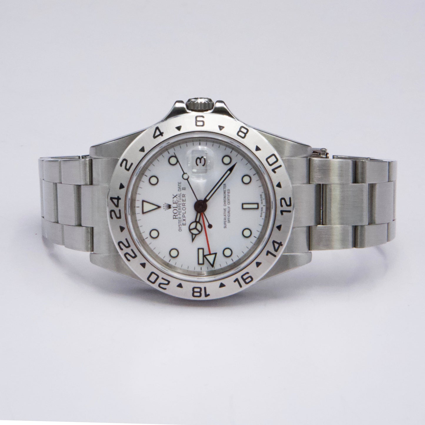Rolex Explorer II 16570 White Dial Mens Watch Box Papers - Watches