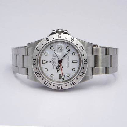 Rolex Explorer II 16570 White Dial Mens Watch Box Papers - Watches