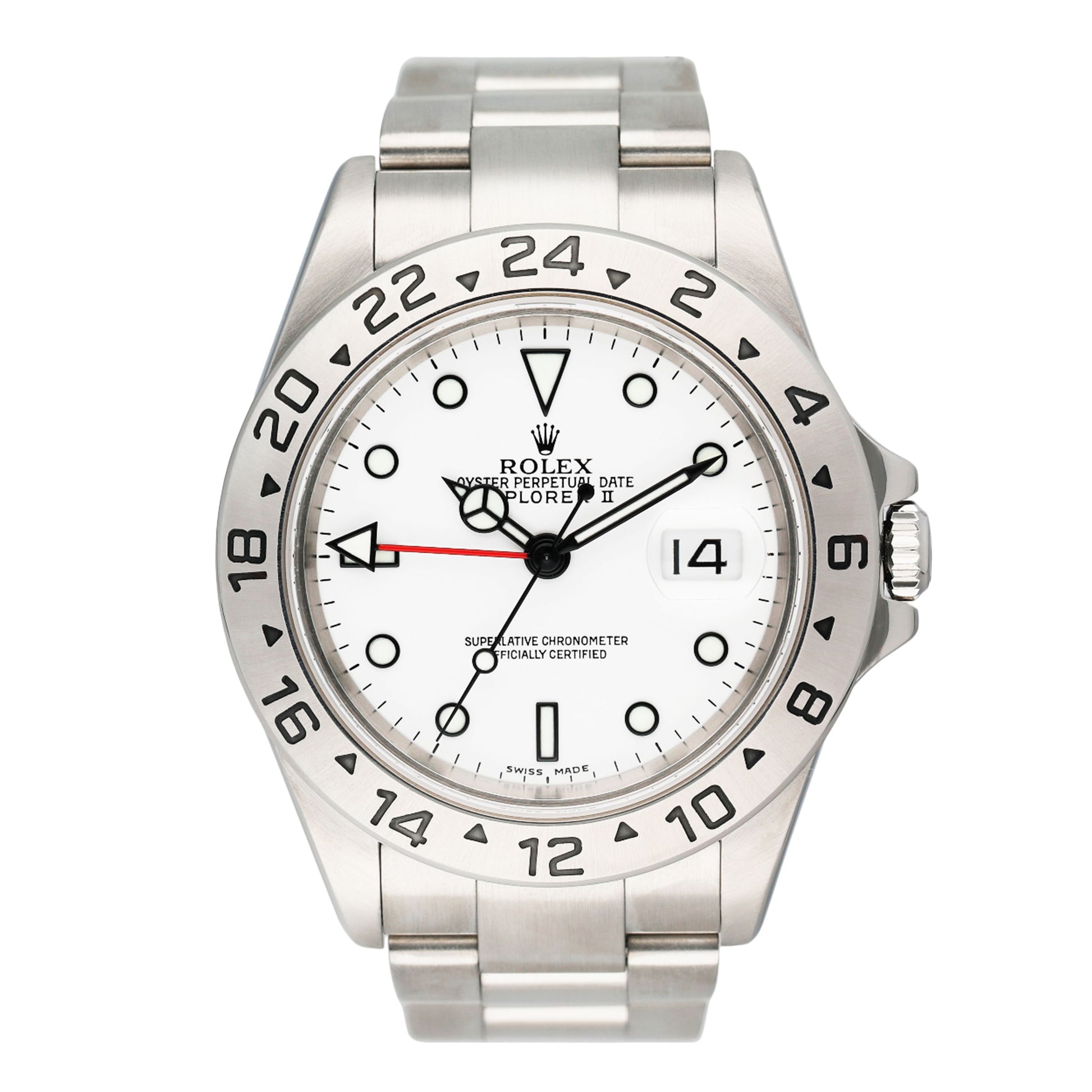 Rolex Explorer II 16570 White Dial Mens Watch Box Papers - Watches