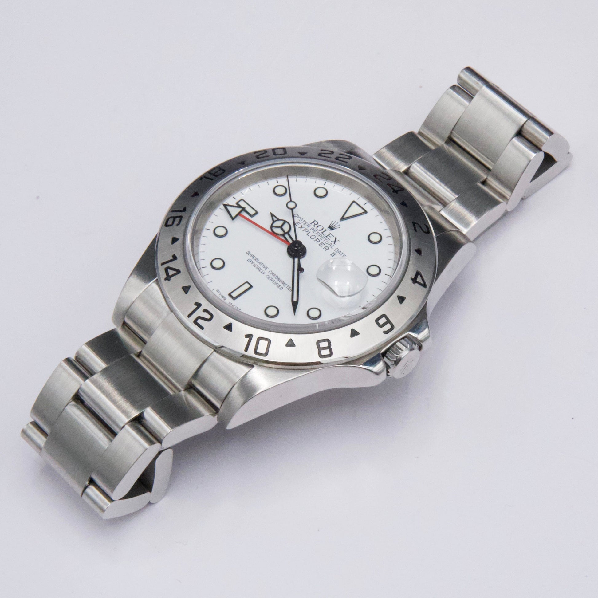 Rolex Explorer II 16570 White Dial Mens Watch Box Papers - Watches