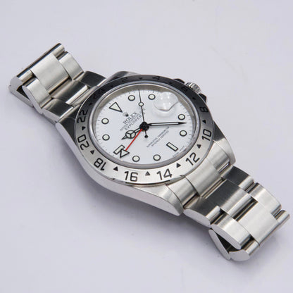 Rolex Explorer II 16570 White Dial Mens Watch Box Papers - Watches